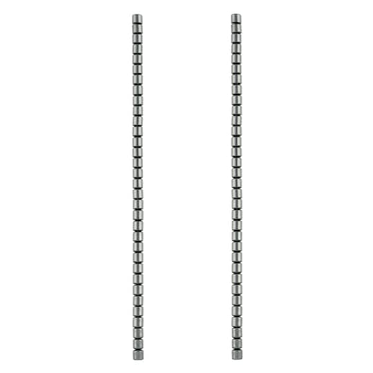 Black Hematite Tube Beads, 4mm by Bead Landing™